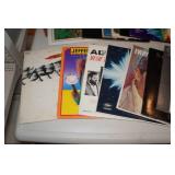 Record Albums with Rack - Elvis, Young Rascals, Grand Funk