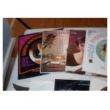 Record Albums with Rack - Elvis, Young Rascals, Grand Funk