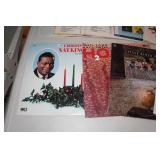 Record Albums with Rack - Elvis, Young Rascals, Grand Funk