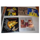 Record Albums with Rack - Elvis, Young Rascals, Grand Funk