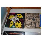 Record Albums with Rack - Elvis, Young Rascals, Grand Funk