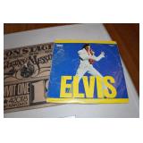 Record Albums with Rack - Elvis, Young Rascals, Grand Funk