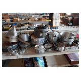 Assorted Cook Ware - Pots and Pans, Sifter