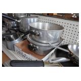 Assorted Cook Ware - Pots and Pans, Sifter