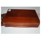 1847 Rogers Bros Silhouette Flatware in Wood Case plus Knife Set