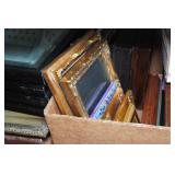 Assorted Picture Frames and Mirrors - Oval Curved Glass Frame