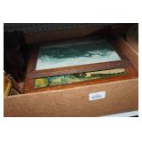 Assorted Picture Frames and Mirrors - Oval Curved Glass Frame