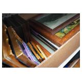Assorted Picture Frames and Mirrors - Oval Curved Glass Frame