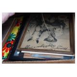 Assorted Picture Frames and Mirrors - Oval Curved Glass Frame