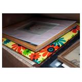 Assorted Picture Frames and Mirrors - Oval Curved Glass Frame