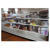 Assorted Housewares - Pots and Pans, Antique Glassware, Cutlery, Flatware, Jerky Maker