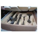 Assorted Housewares - Pots and Pans, Antique Glassware, Cutlery, Flatware, Jerky Maker