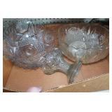 Assorted Housewares - Pots and Pans, Antique Glassware, Cutlery, Flatware, Jerky Maker