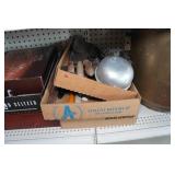 Assorted Housewares - Pots and Pans, Antique Glassware, Cutlery, Flatware, Jerky Maker