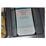 Goodcook Skillet and Bread Pans, Chicago Metallic Lasagna Trio Pans