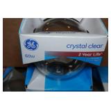 GE Crystal Clear Light Bulbs and Himalayan Crystal Salt Lamp