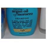 Dove Conditioner, Argan Oil of Morocco Shampoo, Gillette Anti-Perspirant, Glade Air Freshener