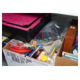 Assorted Toys and Games - Roller Skates, Board Games, Barbie Case, Radio Flyer Wagon