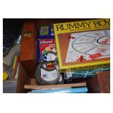 Assorted Toys and Games - Roller Skates, Board Games, Barbie Case, Radio Flyer Wagon