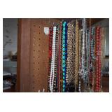 Costume Jewelry - Necklaces, Pendants - on Display Racks