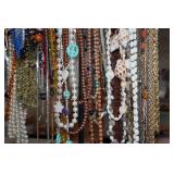 Costume Jewelry - Necklaces, Pendants - on Display Racks