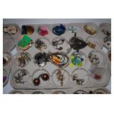 Costume Jewelry - Pins and Earrings
