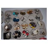 Costume Jewelry - Pins and Earrings