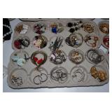 Costume Jewelry - Pins and Earrings