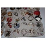 Costume Jewelry - Pins and Earrings