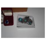 Assorted Jewelry in Gift Boxes - Bolo Tie, Pendants, Earrings