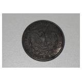 1896-P US Morgan Silver Dollar Coin