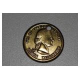 George Washington Funeral Token - Holed
