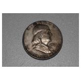 1961-D US Franklin Silver Half Dollar Coin