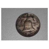 1961-D US Franklin Silver Half Dollar Coin