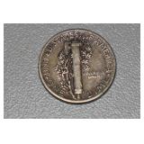 US Silver Dime Coins - Roosevelt, Mercury