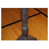 Carved Wood Plant Stand