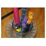 Vintage Umbrella Stand with Umbrellas