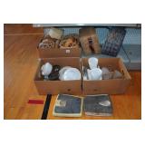 Light Fixtures and Shades, Wicker Baskets, Antique Scales