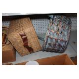 Light Fixtures and Shades, Wicker Baskets, Antique Scales