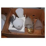 Light Fixtures and Shades, Wicker Baskets, Antique Scales