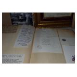 Antique Singer Corporation Memorabilia - Employment Contract, Scrapbook, Letter