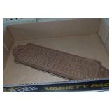 Wolterstorff Range Co Cast Iron Double Sided Sign