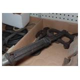 Antique Cast Iron Tools and Lifting Blocks