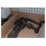 Antique Cast Iron Tools and Lifting Blocks