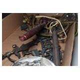 Vintage Home Décor - Antique Bell, Cast Iron Hangers