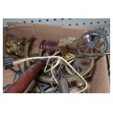 Vintage Home Décor - Antique Bell, Cast Iron Hangers