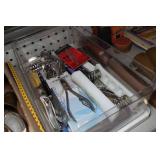 Assorted Hardware and Cleaning - Rope, Brushes, Lantern Mantles, Flag Brackets