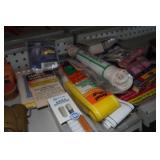 Assorted Hardware and Cleaning - Rope, Brushes, Lantern Mantles, Flag Brackets