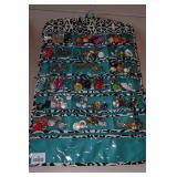 Hanging Jewelry Organizer with Earrings and Brooches