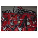 Hanging Jewelry Organizer Loaded with Wristwatches